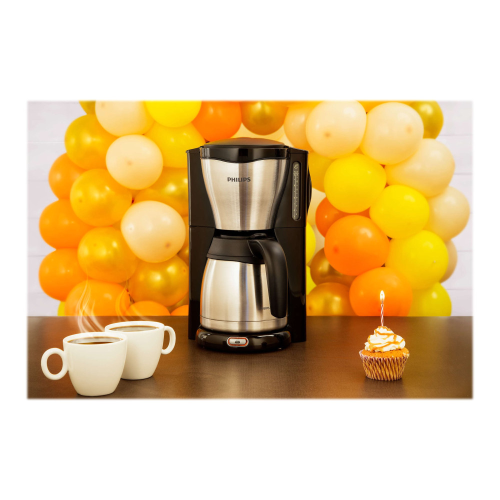 Produktbild för Philips Café Gaia HD7546 - kaffemaskin - metall/svart