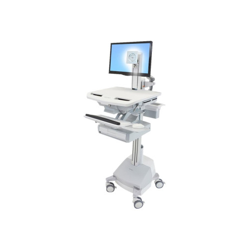 ERGOTRON Ergotron StyleView vagn - Konstant kraftteknik - för LCD-skärm/tangentbord/mus/processor/anteckningsbok/streckkodsläsare - med LCD-led, fack (1x1), EU - TAA-kompatibel