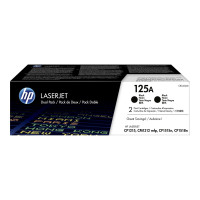 Produktbild för HP 125A - 2-pack - svart - original - LaserJet - tonerkassett (CB540AD)