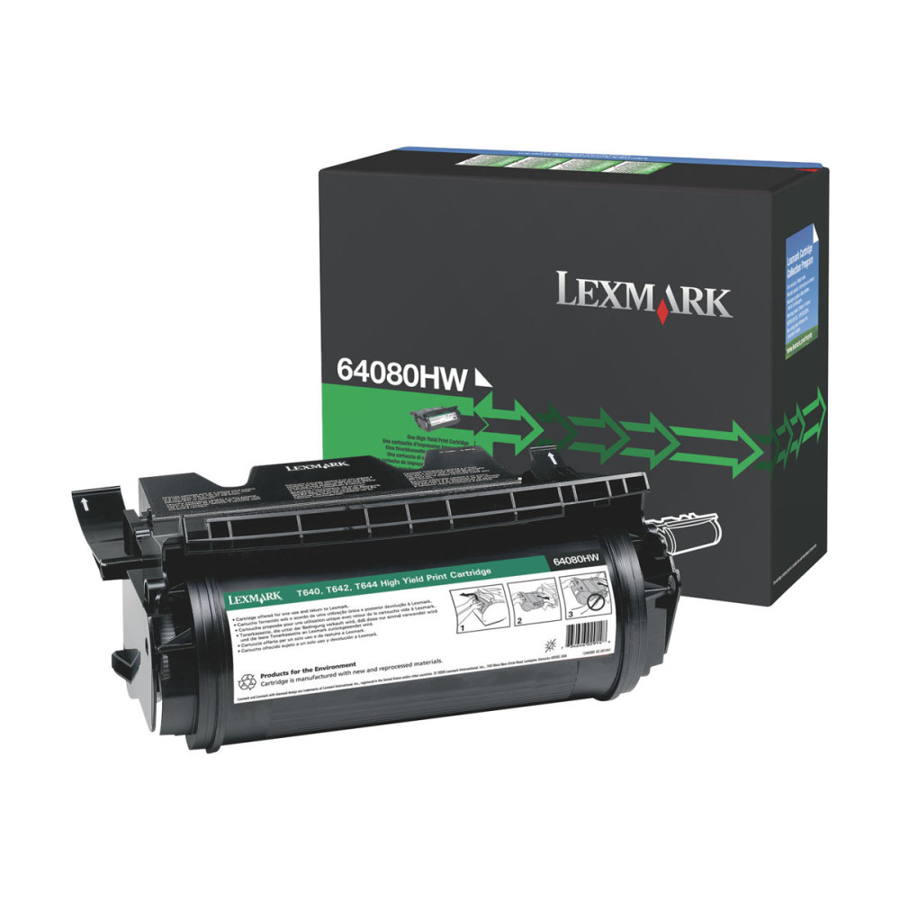 Produktbild för Lexmark - Lång livslängd - svart - original - återanvänd - tonerkassett