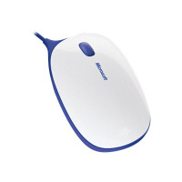 Produktbild för Microsoft Express Mouse - mus - USB - vit, blå