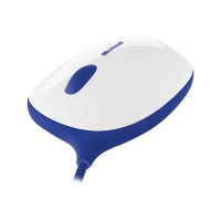 Produktbild för Microsoft Express Mouse - mus - USB - vit, blå