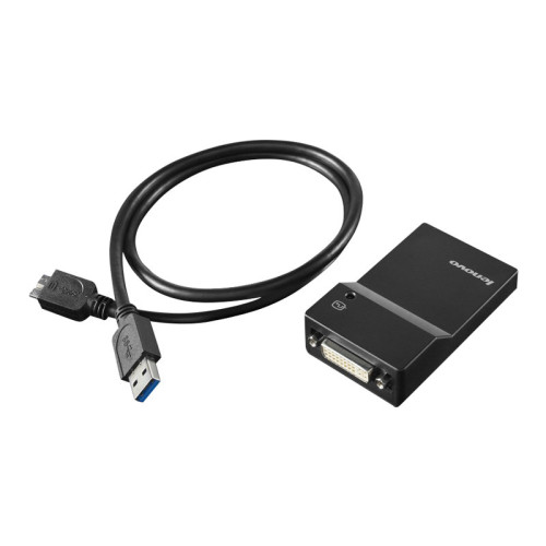 Lenovo Lenovo USB 3.0 to DVI/VGA Monitor Adapter - extern videoadapter