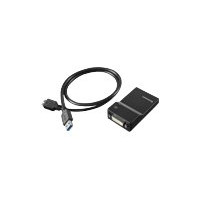 Produktbild för Lenovo USB 3.0 to DVI/VGA Monitor Adapter - extern videoadapter