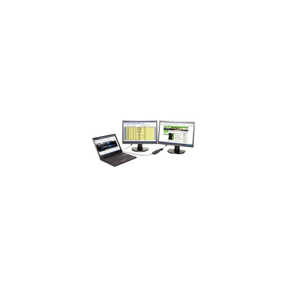 Produktbild för Lenovo USB 3.0 to DVI/VGA Monitor Adapter - extern videoadapter