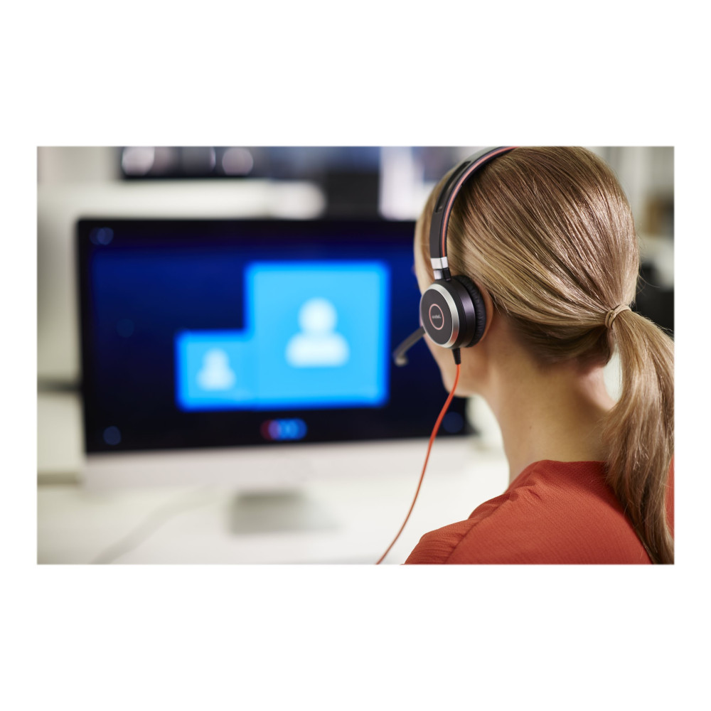Produktbild för Jabra Evolve 40 UC stereo - headset - 3,5 mm kontakt