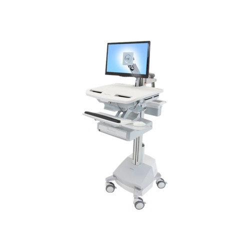 ERGOTRON Ergotron StyleView vagn - öppen arkitektur - för LCD-skärm/tangentbord/mus/processor/anteckningsbok/streckkodsläsare - TAA-kompatibel
