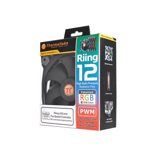 Thermaltake Technology Thermaltake Riing 12 LED RGB Fan - lådfläkt