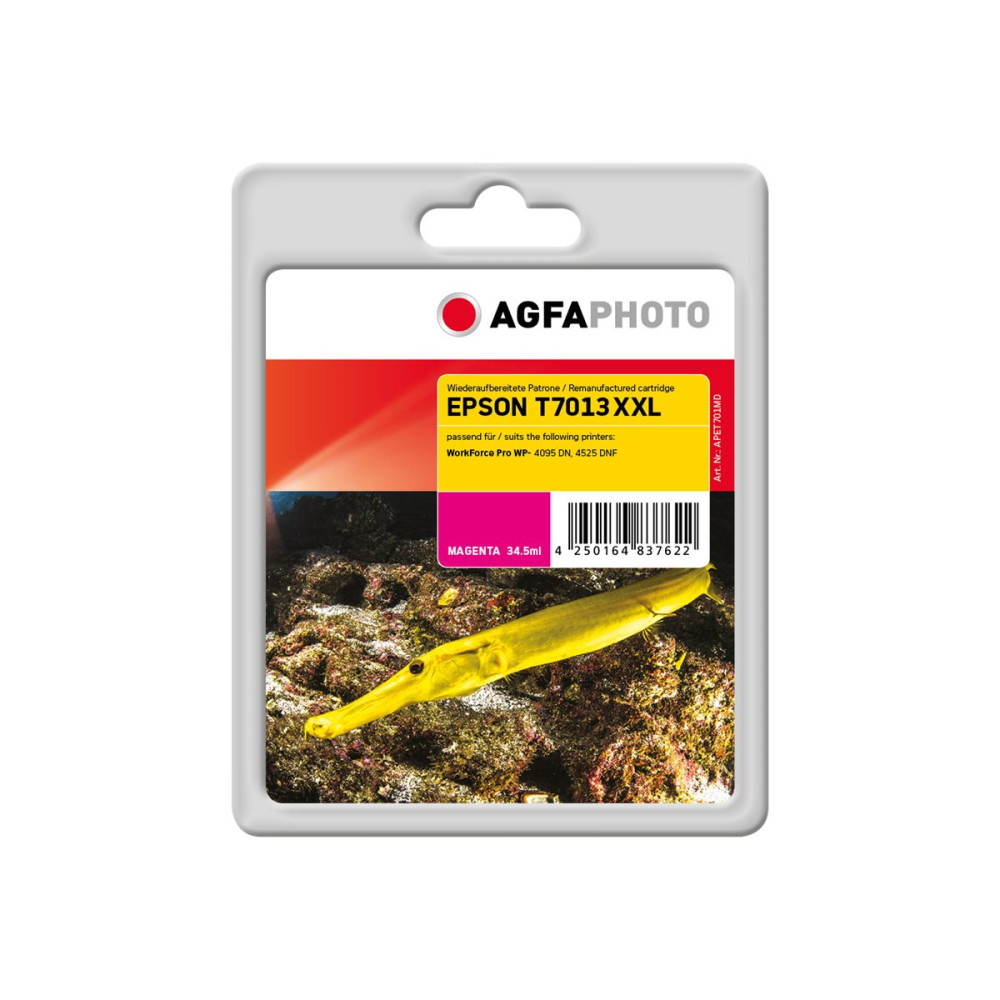 Produktbild för AgfaPhoto - magenta - kompatibel - bläckpatron (alternativ för: Epson C13T70134010, Epson T7013)