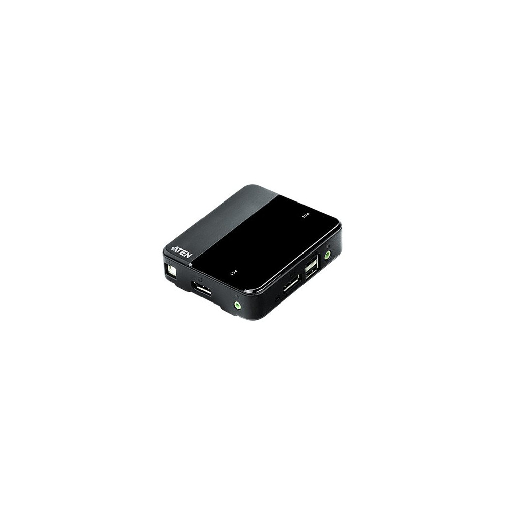 Produktbild för ATEN CS782DP - omkopplare för tangentbord/video/mus/ljud/USB - 2 portar