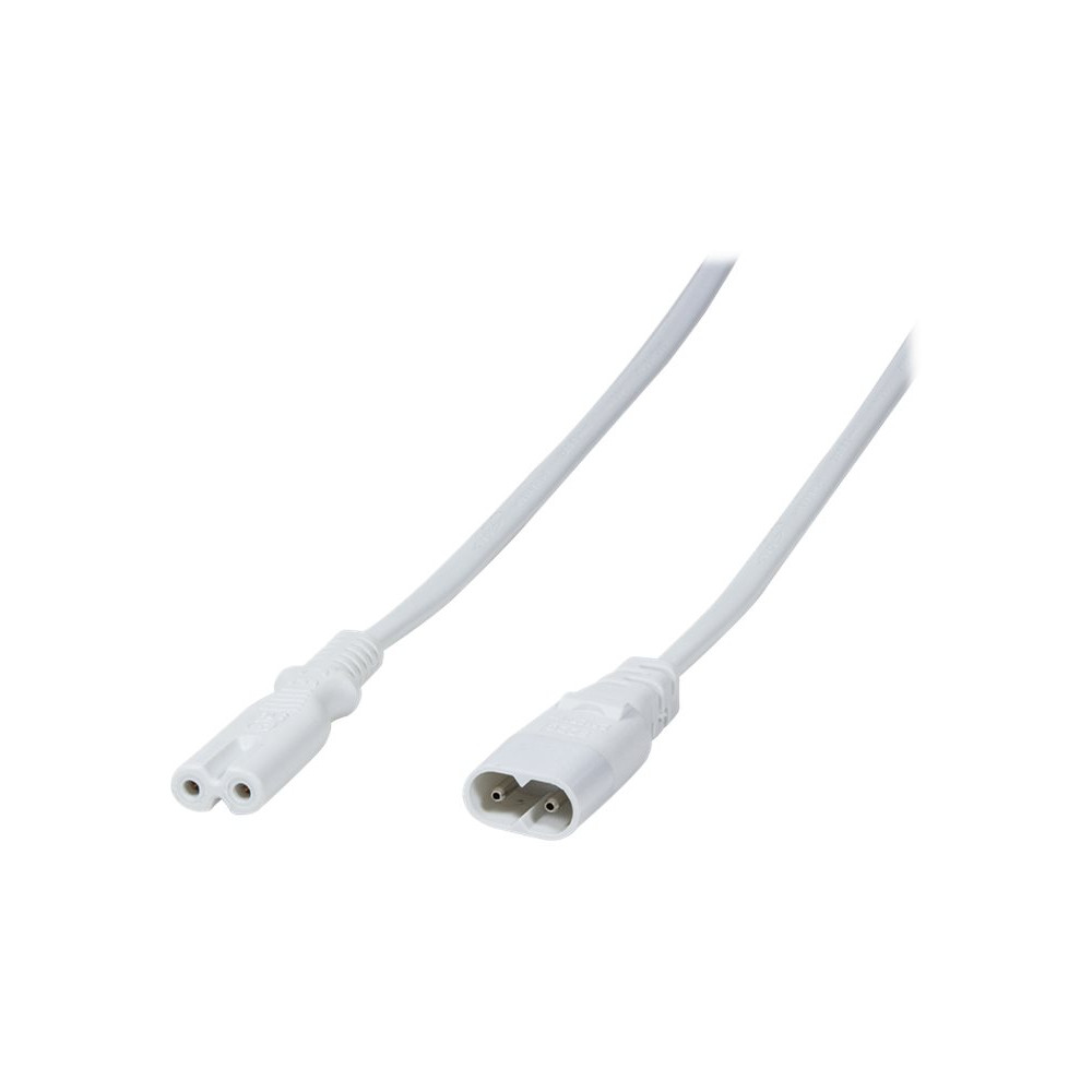 Produktbild för LogiLink - förlängningskabel för ström - IEC 60320 C8 till power IEC 60320 C7 - 2 m