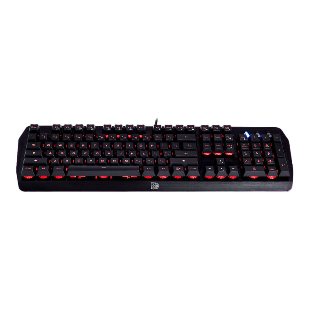 Produktbild för Tt eSPORTS Challenger Edge - tangentbord - tysk - svart Inmatningsenhet