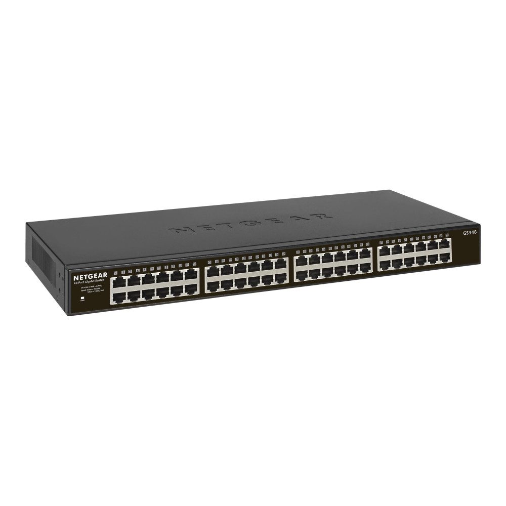 Produktbild för NETGEAR SOHO GS348 - switch - 48 portar - ohanterad - rackmonterbar