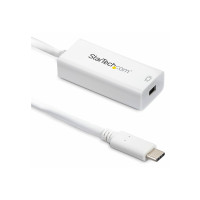 Produktbild för StarTech USB-C till Mini DisplayPort-adapter - 4K 60 Hz - Vit - videokort - USB-C till Mini DisplayPort - 18 cm