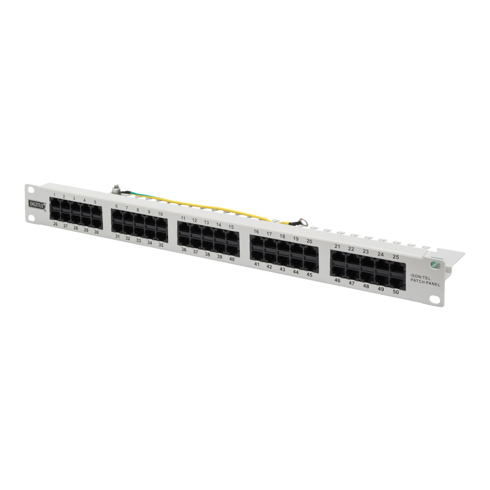 Produktbild för DIGITUS CAT 3 ISDN - patch-panel - 1U - 19"
