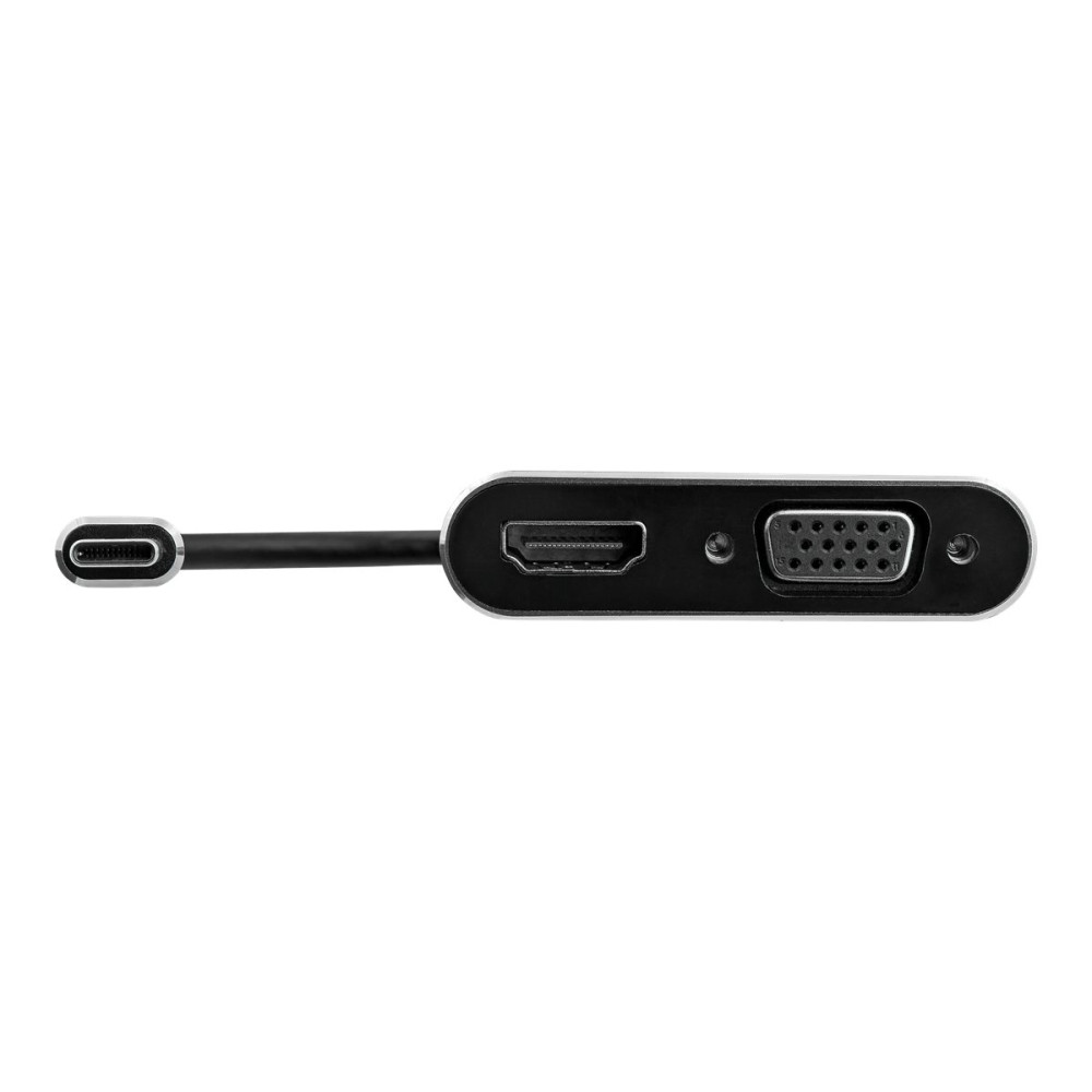 Produktbild för StarTech.com USB-C till VGA- och HDMI-adapter - 2-i-1 - 4K 30 Hz - rymdgrå - extern videoadapter - IT6222 - rymdgrå
