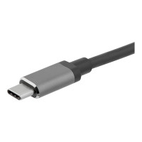 Produktbild för StarTech.com USB-C till VGA- och HDMI-adapter - 2-i-1 - 4K 30 Hz - rymdgrå - extern videoadapter - IT6222 - rymdgrå