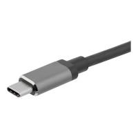 Produktbild för StarTech.com USB-C till VGA- och HDMI-adapter - 2-i-1 - 4K 30 Hz - rymdgrå - extern videoadapter - IT6222 - rymdgrå