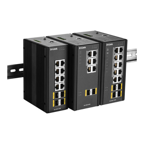 D-Link D-Link DIS 300G-12SW - switch - 8 portar - Administrerad