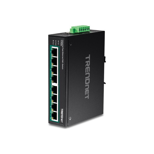 TRENDnet TRENDnet TI-PE80 - Industrial - switch - 8 portar - TAA-kompatibel