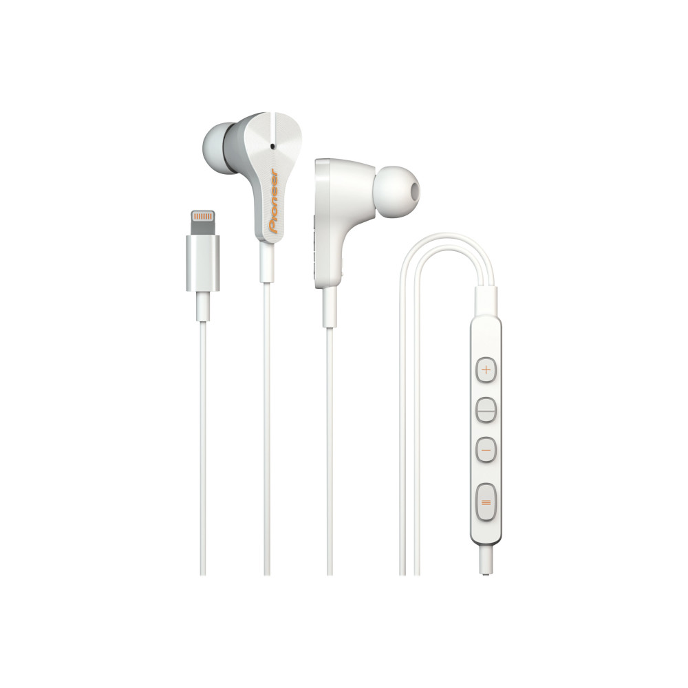 Produktbild för Pioneer Rayz SE-LTC3R-W - hörlurar med mikrofon - Lightning