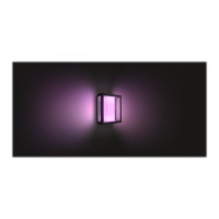 Produktbild för Philips Hue Impress - vägglampa - LED-glödlampa x 2 - 8 W - svart