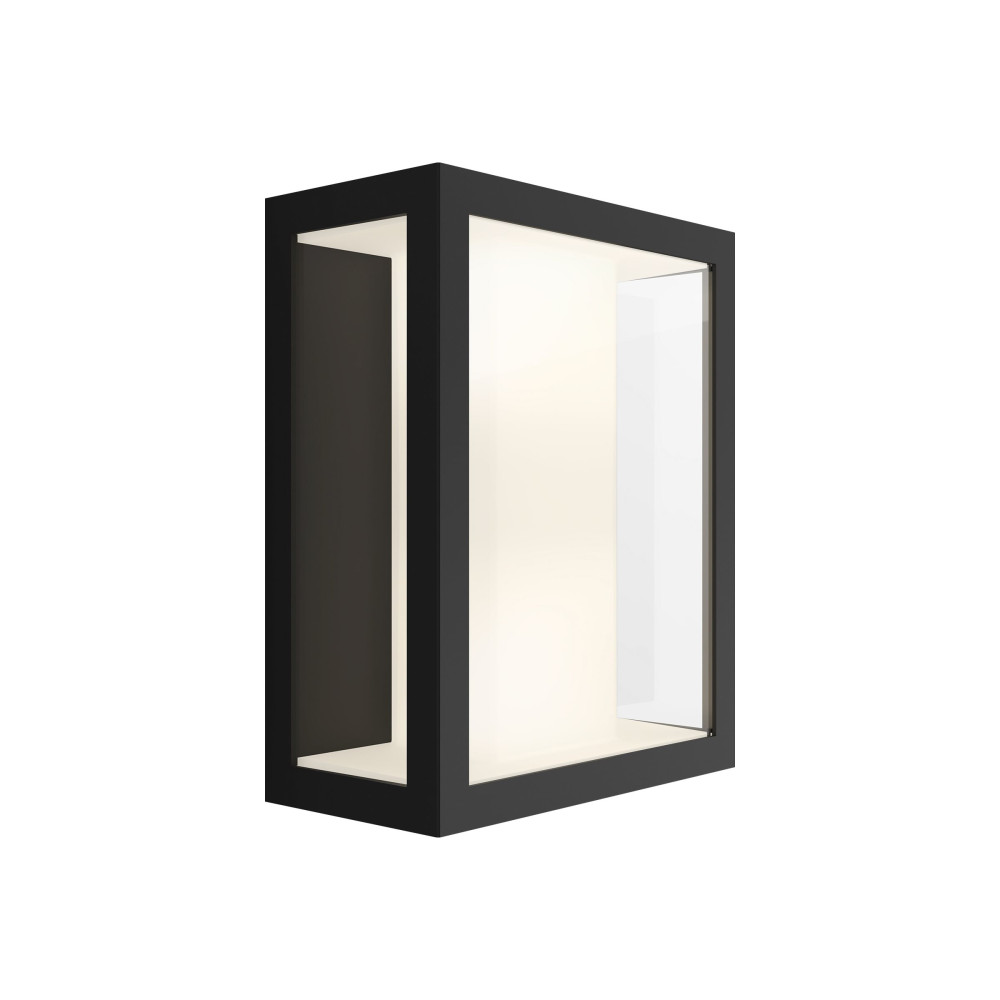 Produktbild för Philips Hue Impress - vägglampa - LED-glödlampa x 2 - 8 W - svart