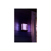 Produktbild för Philips Hue Impress - vägglampa - LED-glödlampa x 2 - 8 W - svart