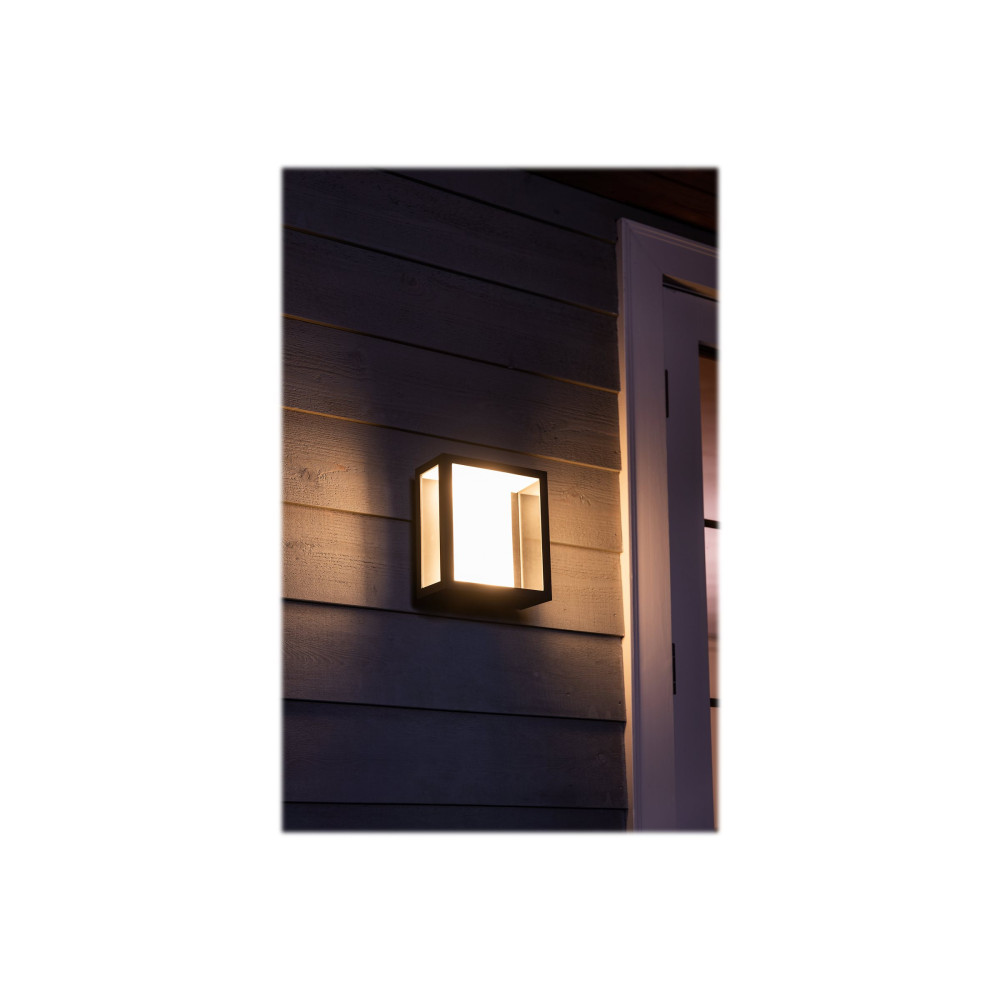 Produktbild för Philips Hue Impress - vägglampa - LED-glödlampa x 2 - 8 W - svart