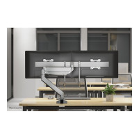 Produktbild för Neomounts NM-D775DX monteringssats - fullständig rörelse - för 2 LCD-bildskärmar - silver