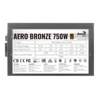Produktbild för AeroCool AERO BRONZE 750W - nätaggregat - 750 Watt