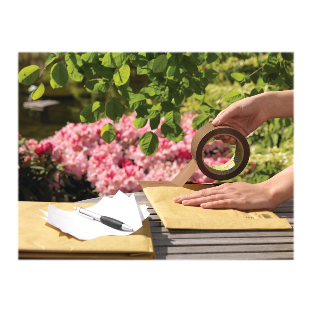 Produktbild för Tesapack Eco & Strong förpackningstejp - 50 mm x 66 m - brun