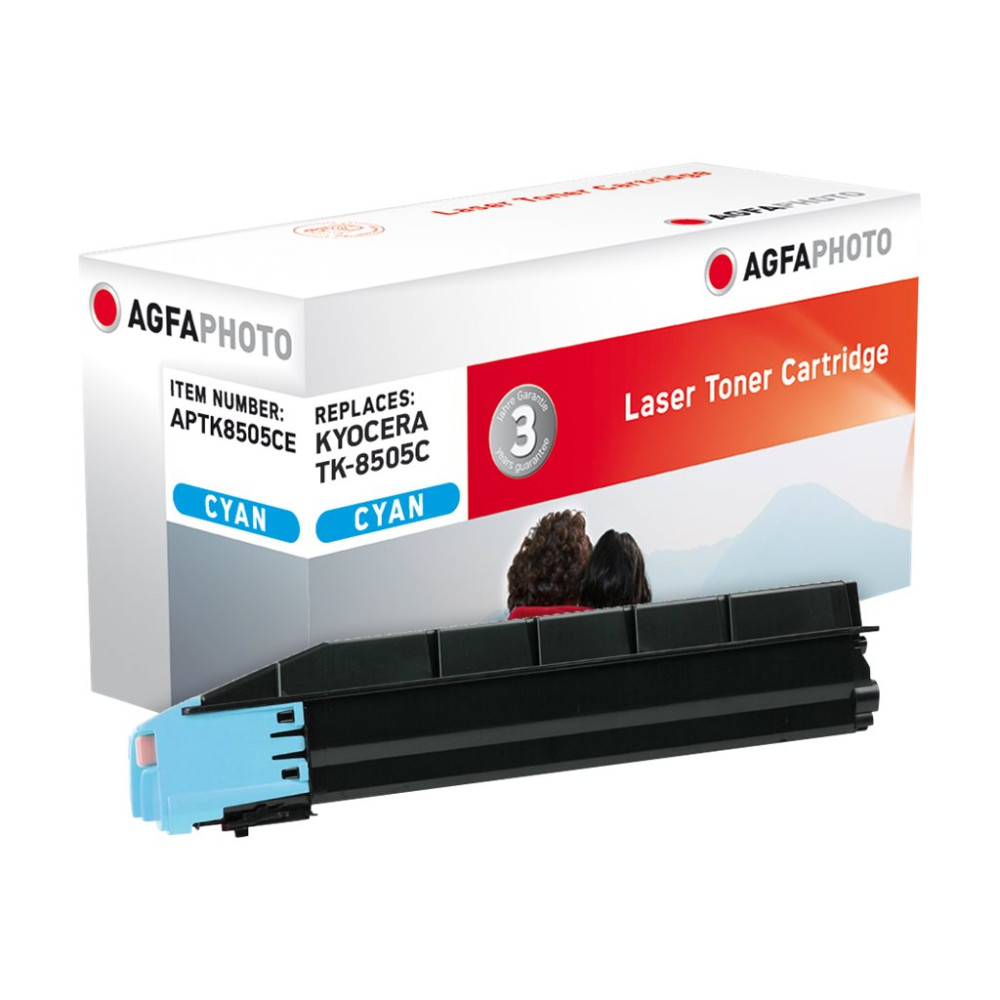 Produktbild för AgfaPhoto - cyan - kompatibel - tonerkassett (alternativ för: Kyocera TK-8505C)