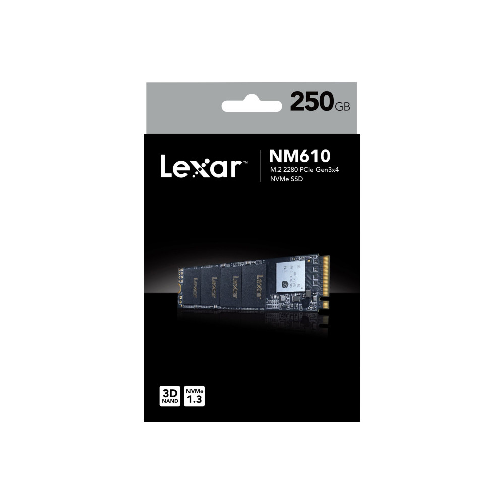 Produktbild för Lexar NM610 - SSD - 250 GB - PCIe 3.0 x4 (NVMe)