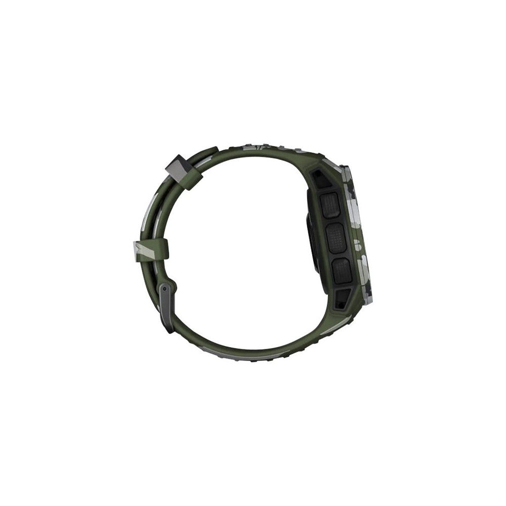 Produktbild för Garmin Instinct Solar Camo Edition - lav kamouflage - sportklocka med band - lavmönstrad kamouflage