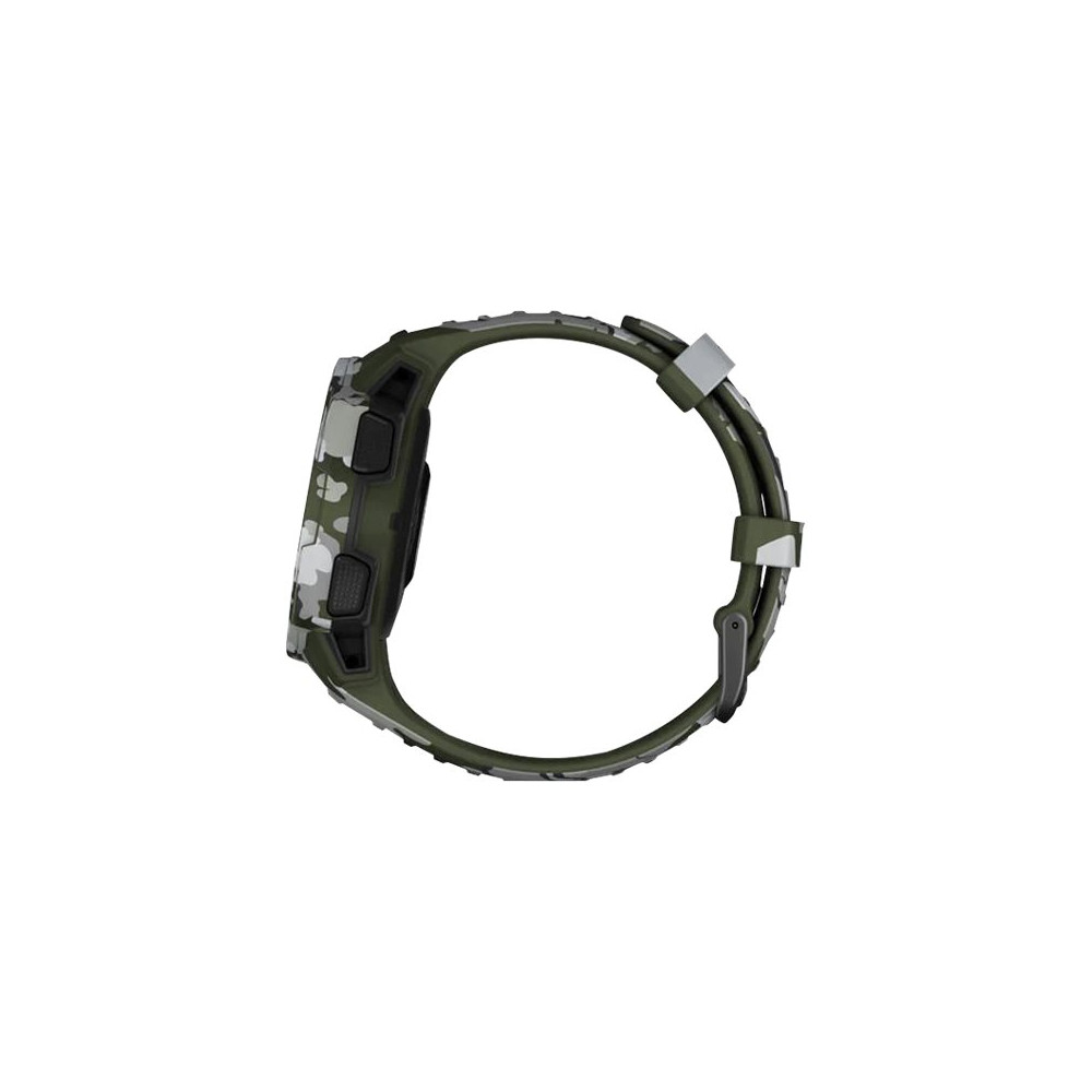 Produktbild för Garmin Instinct Solar Camo Edition - lav kamouflage - sportklocka med band - lavmönstrad kamouflage