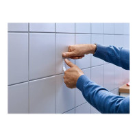 Produktbild för Tesa Powerstrips - självhäftande krok - vit (paket om 2)