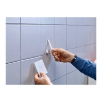 Produktbild för Tesa Powerstrips - självhäftande krok - vit (paket om 2)