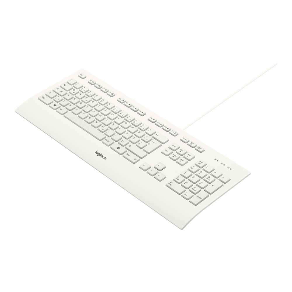 Produktbild för Logitech K280e - tangentbord - tysk - vit Inmatningsenhet