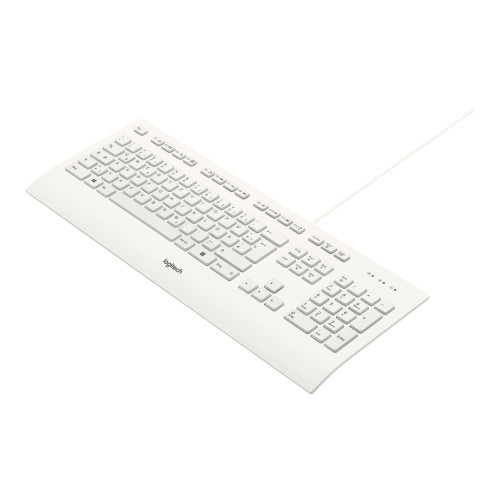 Logitech Logitech K280e - tangentbord - tysk - vit Inmatningsenhet