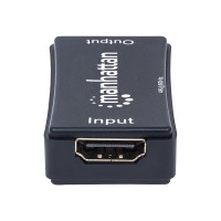 Produktbild för Manhattan HDMI Repeater, 4K@60Hz, Active, Boosts HDMI Signal up to 40m, Black, Three Year Warranty, Blister - förlängd räckvidd för audio/video - HDMI
