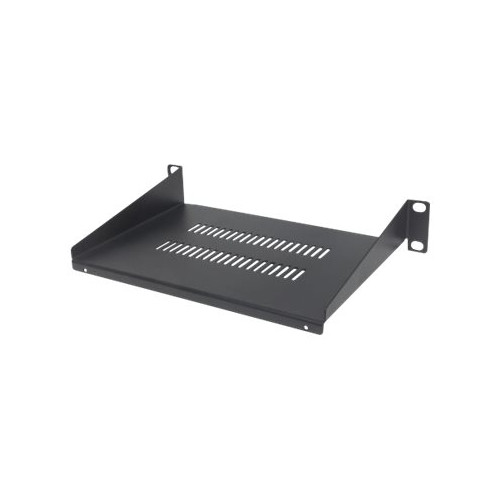 intellinet Intellinet 10" Cantilever Shelf, 1U, 150mm Depth, Vented, Max 45kg, Black, Three Year Warranty - hylla för rack - 1U