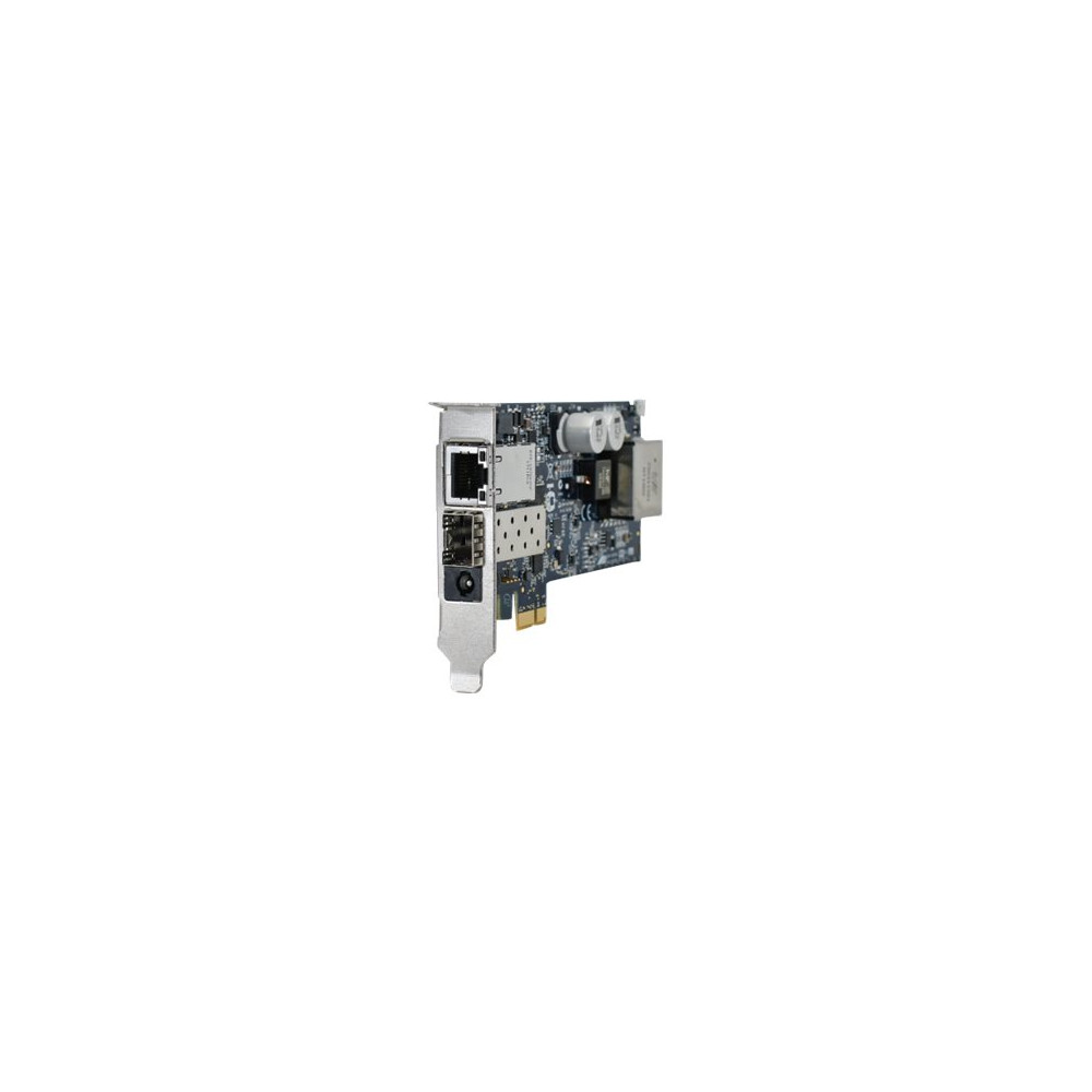 Produktbild för Allied Telesis AT-2914GP/SP - nätverksadapter - PCI Express x1 - 100Base-FX/1000Base-X x 1 + 1000Base-T (PoE+) x 1 - TAA-kompatibel