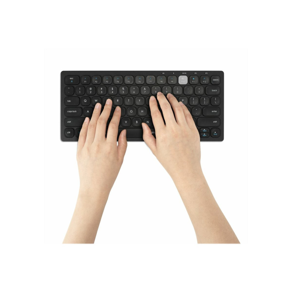 Produktbild för Kensington Multi-Device Dual Wireless Compact Keyboard - tangentbord - hela norden - svart Inmatningsenhet