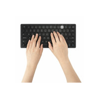 Produktbild för Kensington Multi-Device Dual Wireless Compact Keyboard - tangentbord - hela norden - svart Inmatningsenhet