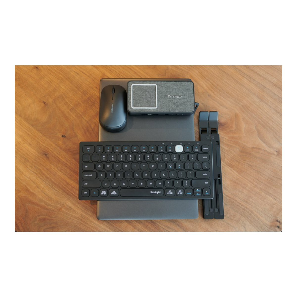 Produktbild för Kensington Multi-Device Dual Wireless Compact Keyboard - tangentbord - hela norden - svart Inmatningsenhet