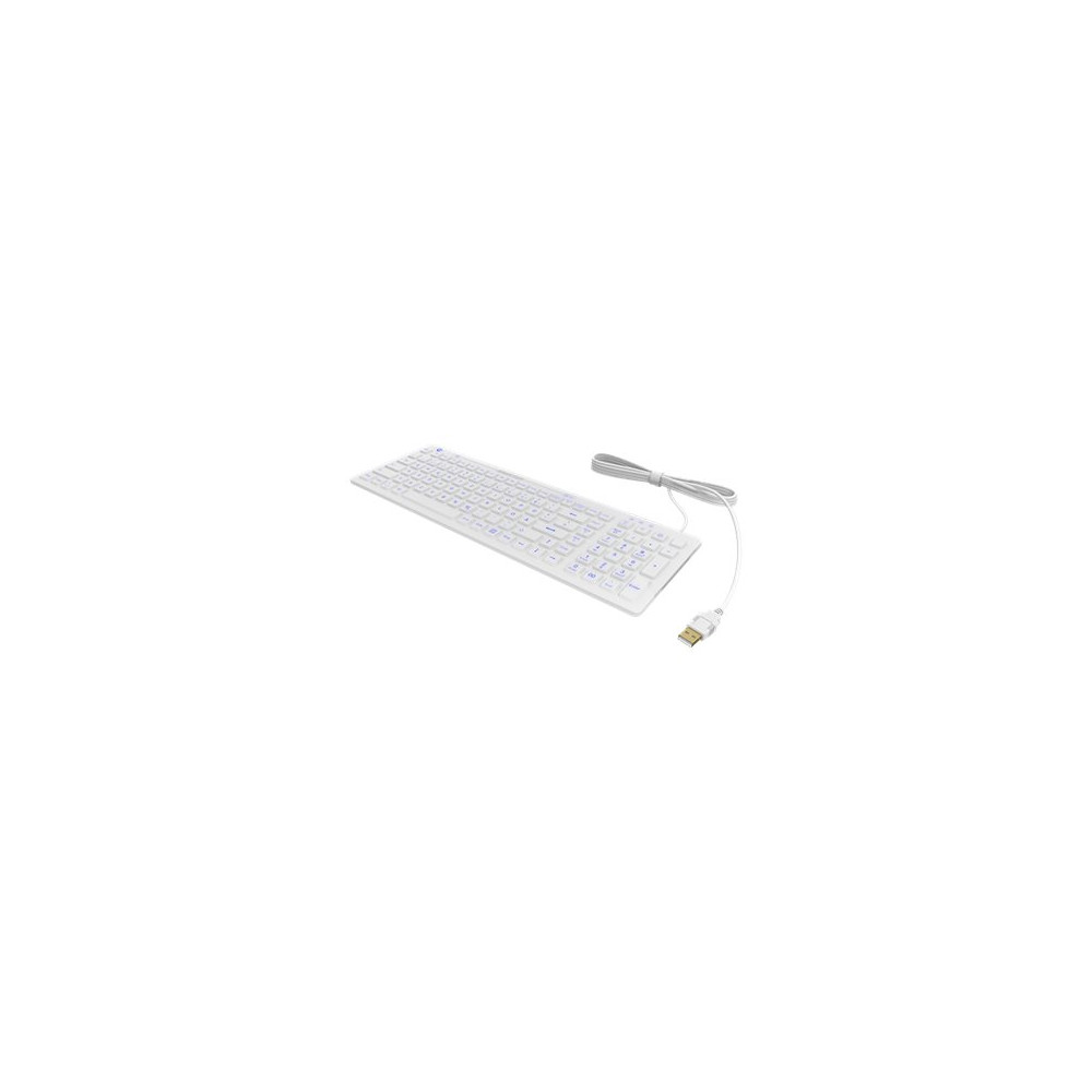 Produktbild för KeySonic KSK-6031INEL-Wh - tangentbord - QWERTZ - tysk - vit Inmatningsenhet