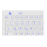 Produktbild för KeySonic KSK-6031INEL-Wh - tangentbord - QWERTZ - tysk - vit Inmatningsenhet