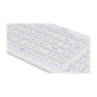 Produktbild för KeySonic KSK-6031INEL-Wh - tangentbord - QWERTZ - tysk - vit Inmatningsenhet