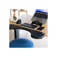 Produktbild för R-Go Ergonomic Armrest monteringssats - svart